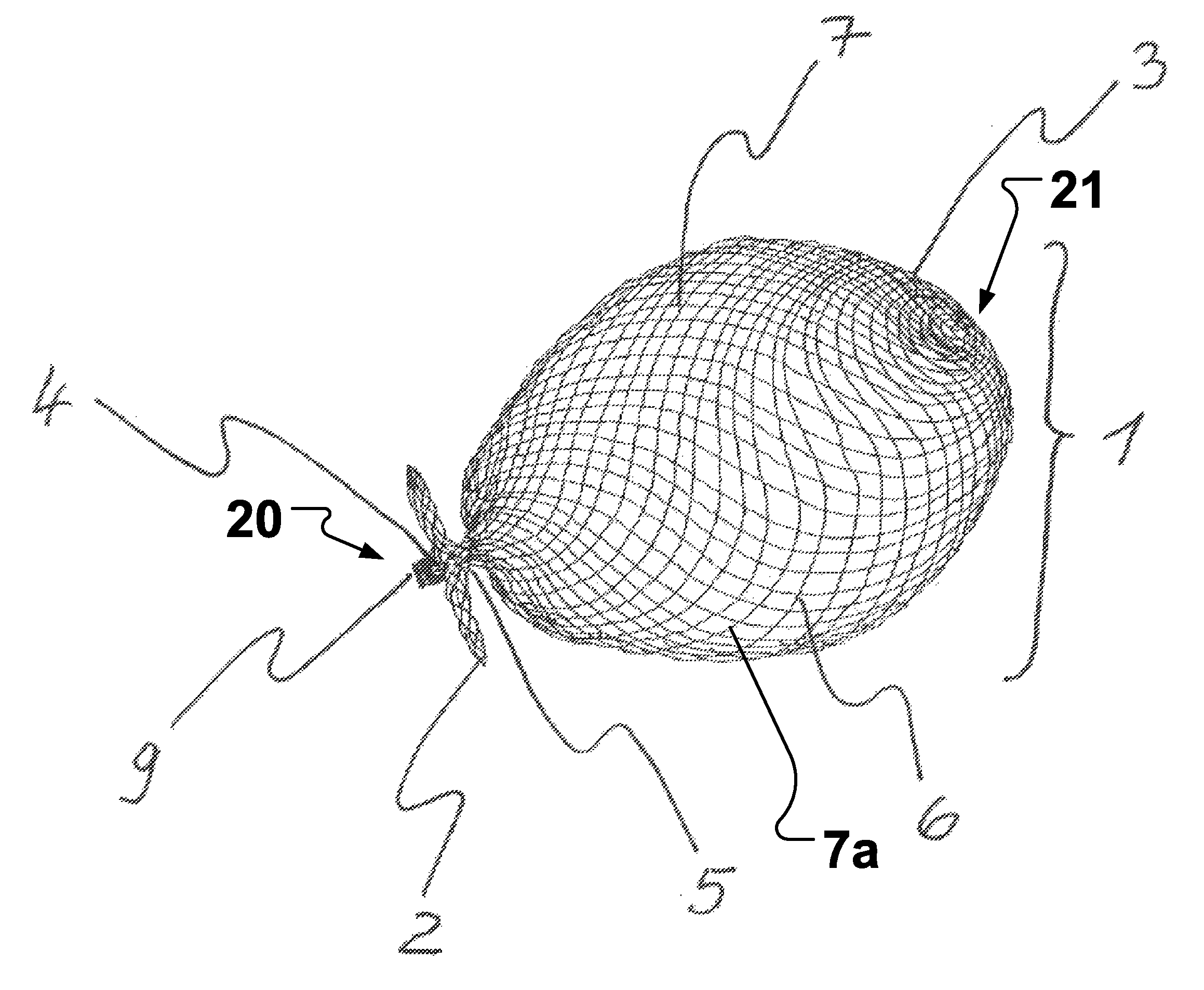 Occluder for occluding an atrial appendage and production process therefor