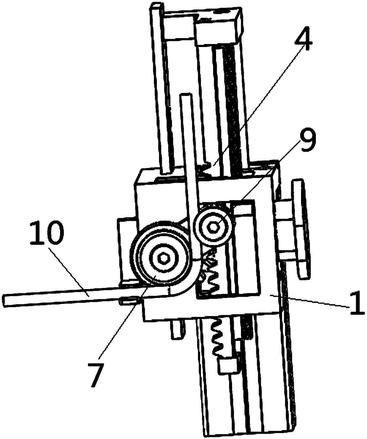 A kind of bending tool for automobile brake hard tube