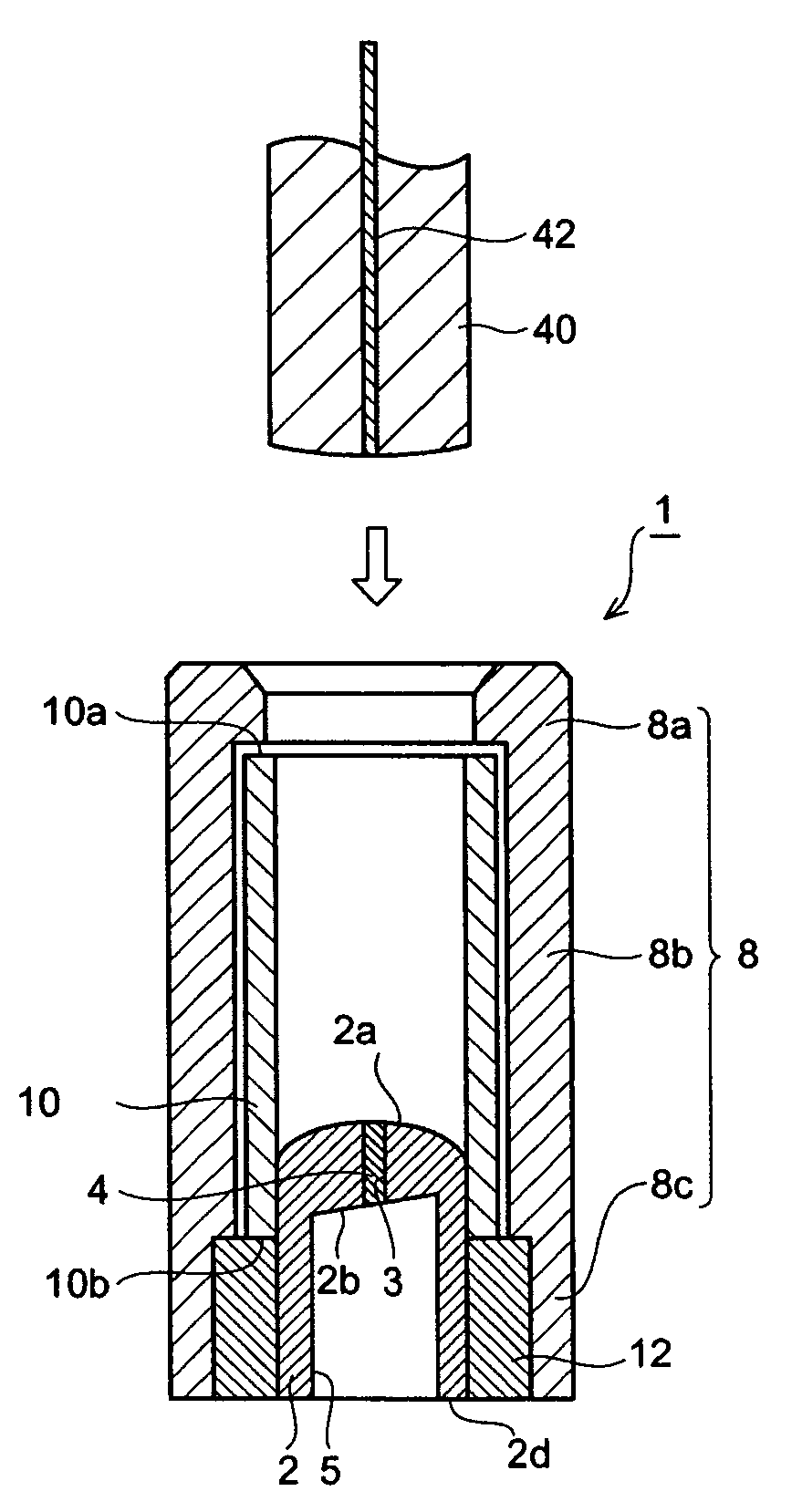 Optical receptacle having stub capable of enhancing optical coupling efficiency and optical module installing the same