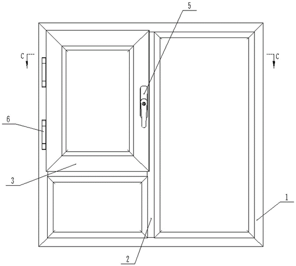 Multifunctional steel door window system and manufacturing method for window frame and window sash frame in system