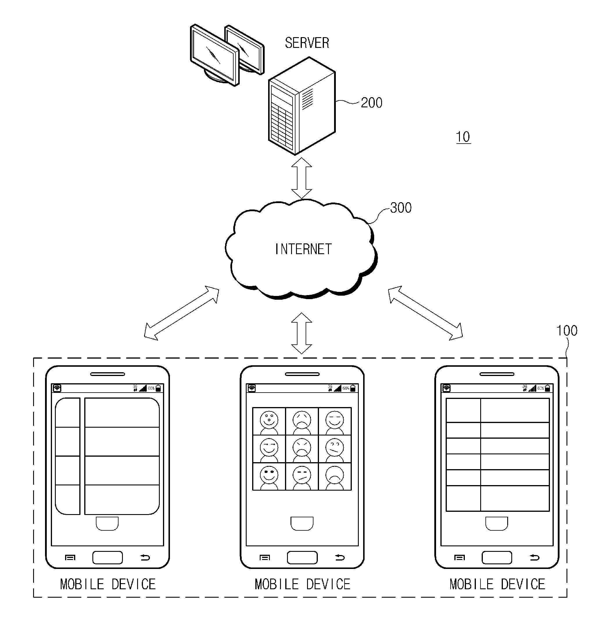 Application computing method of mobile terminal, and apparatus and system for supporting the same