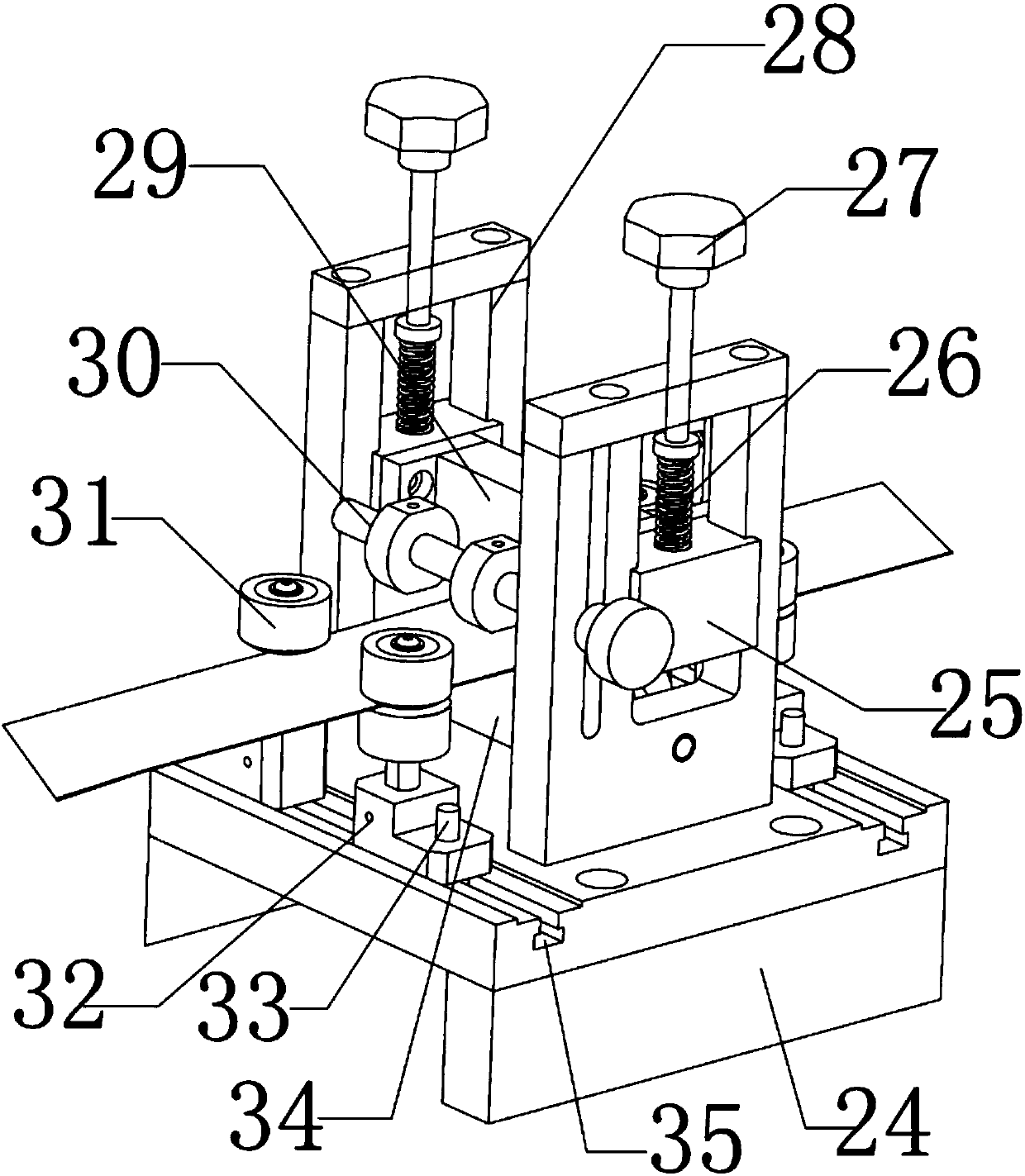 A steel belt storage machine for double-charged products