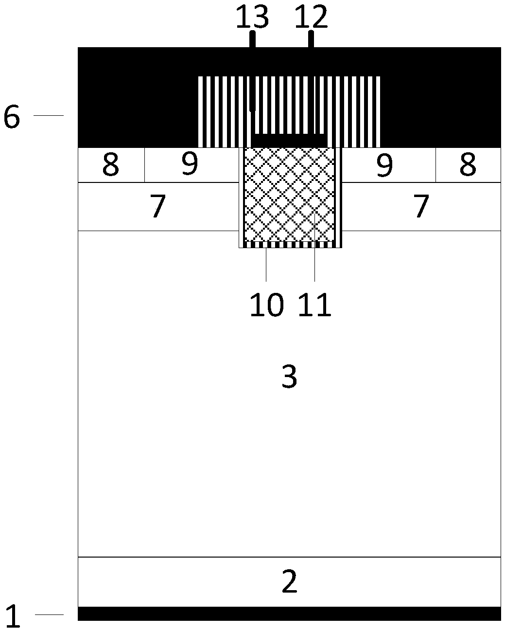 Silicon carbide MOSFET device and manufacturing method thereof