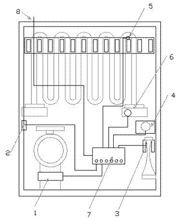 Electronic monitoring intelligent terminal for indoor hydrant station cabinet