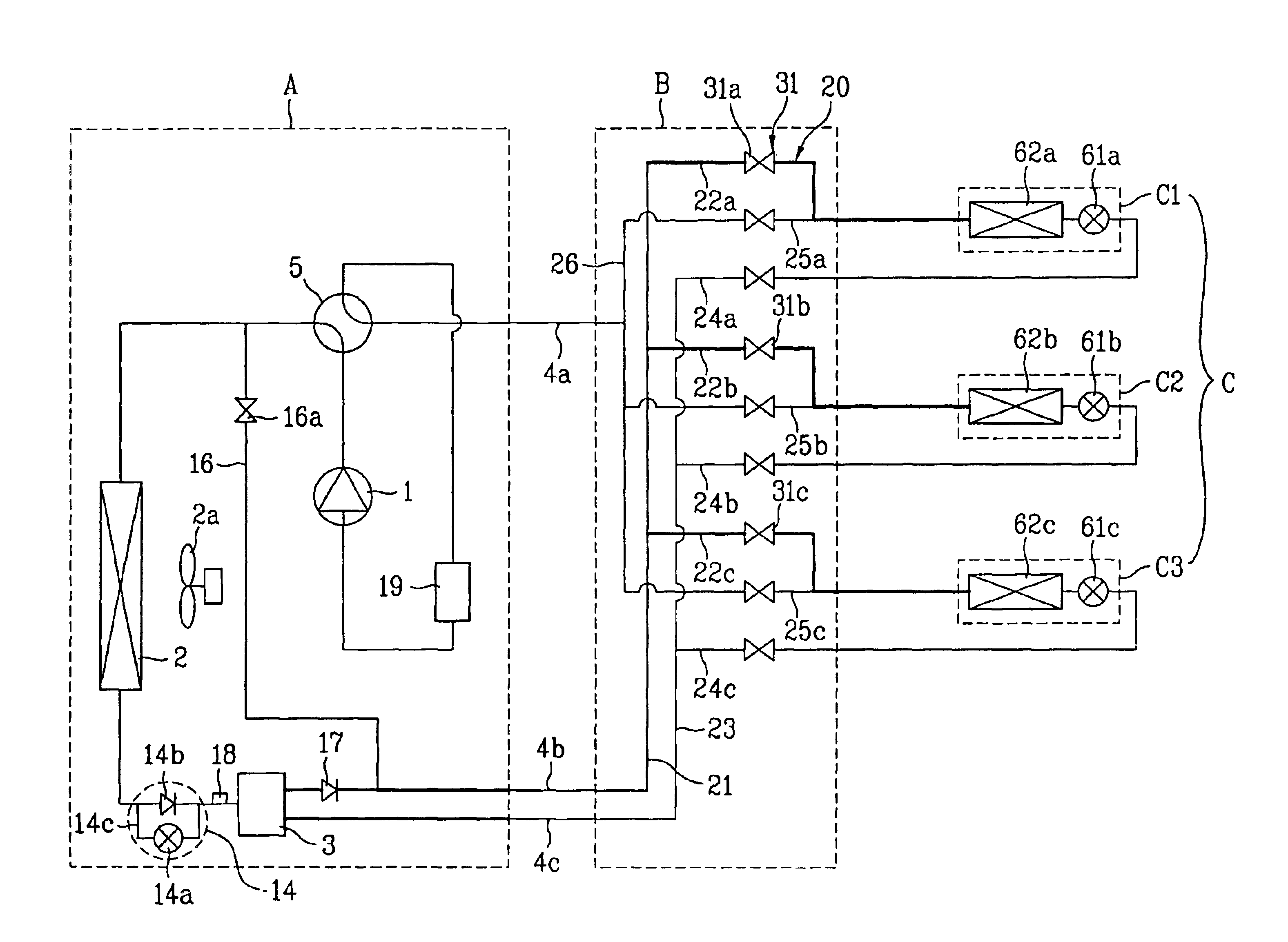 Multi-air conditioner and operation method thereof