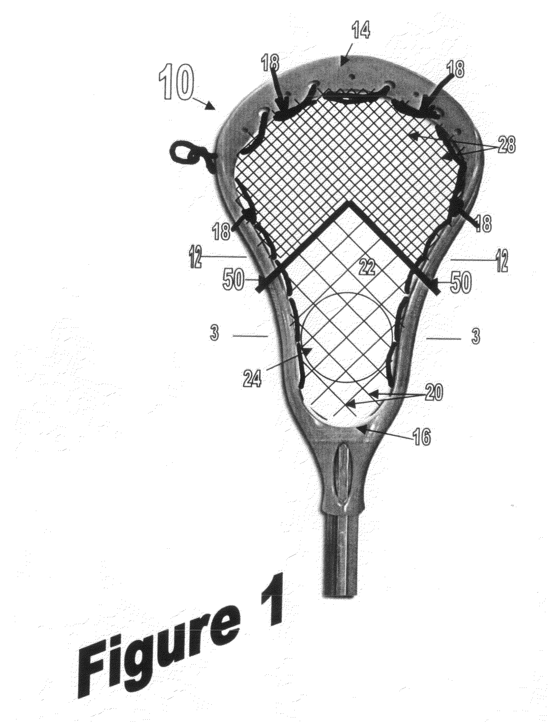 Multi-mesh lacrosse head