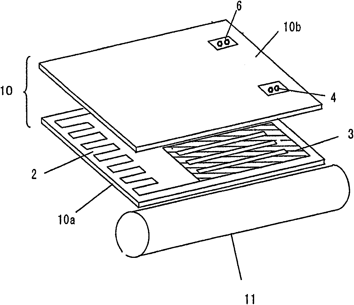 Ceramic heater and heating iron using same