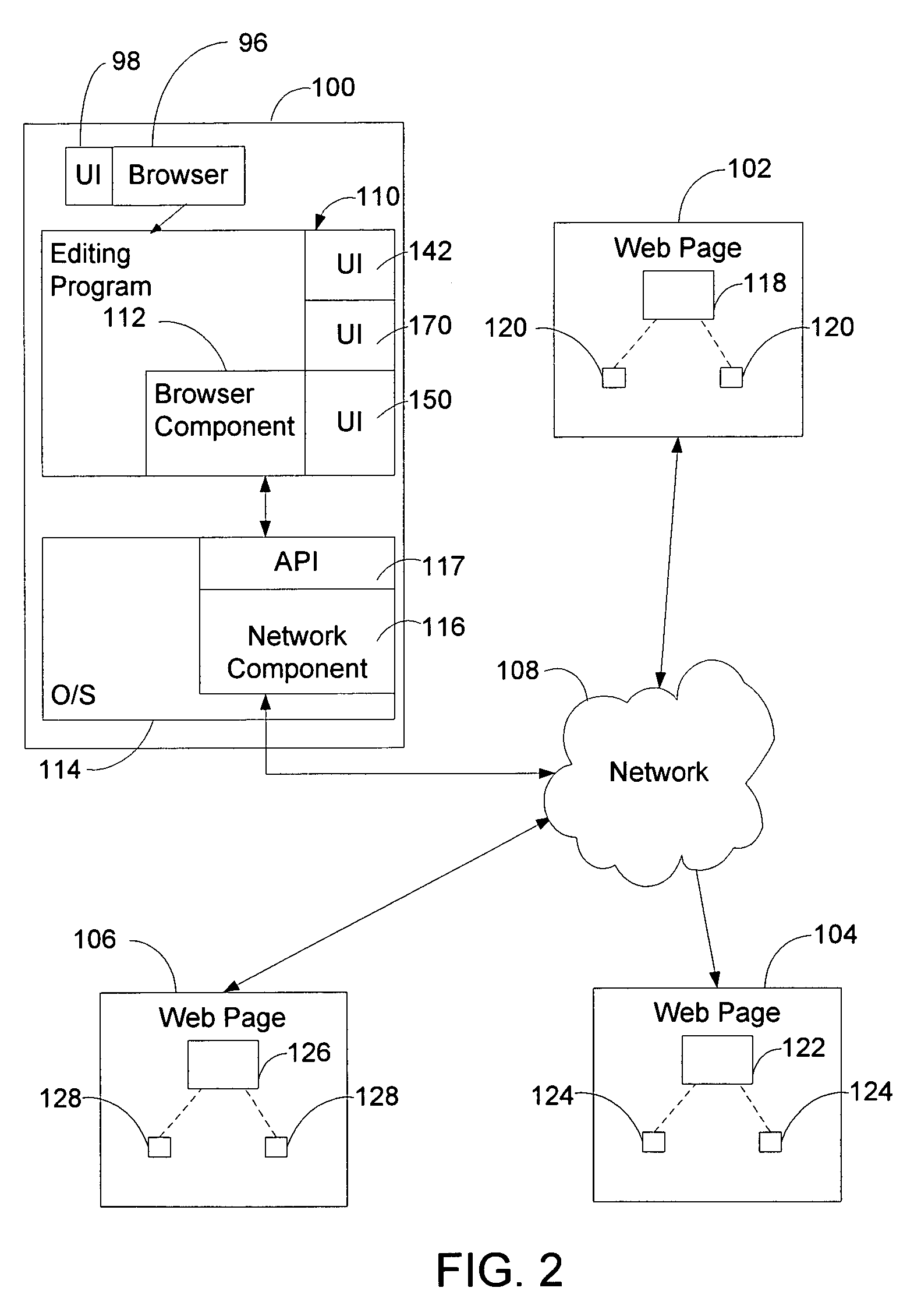 Method and system for modifying an image on a web page