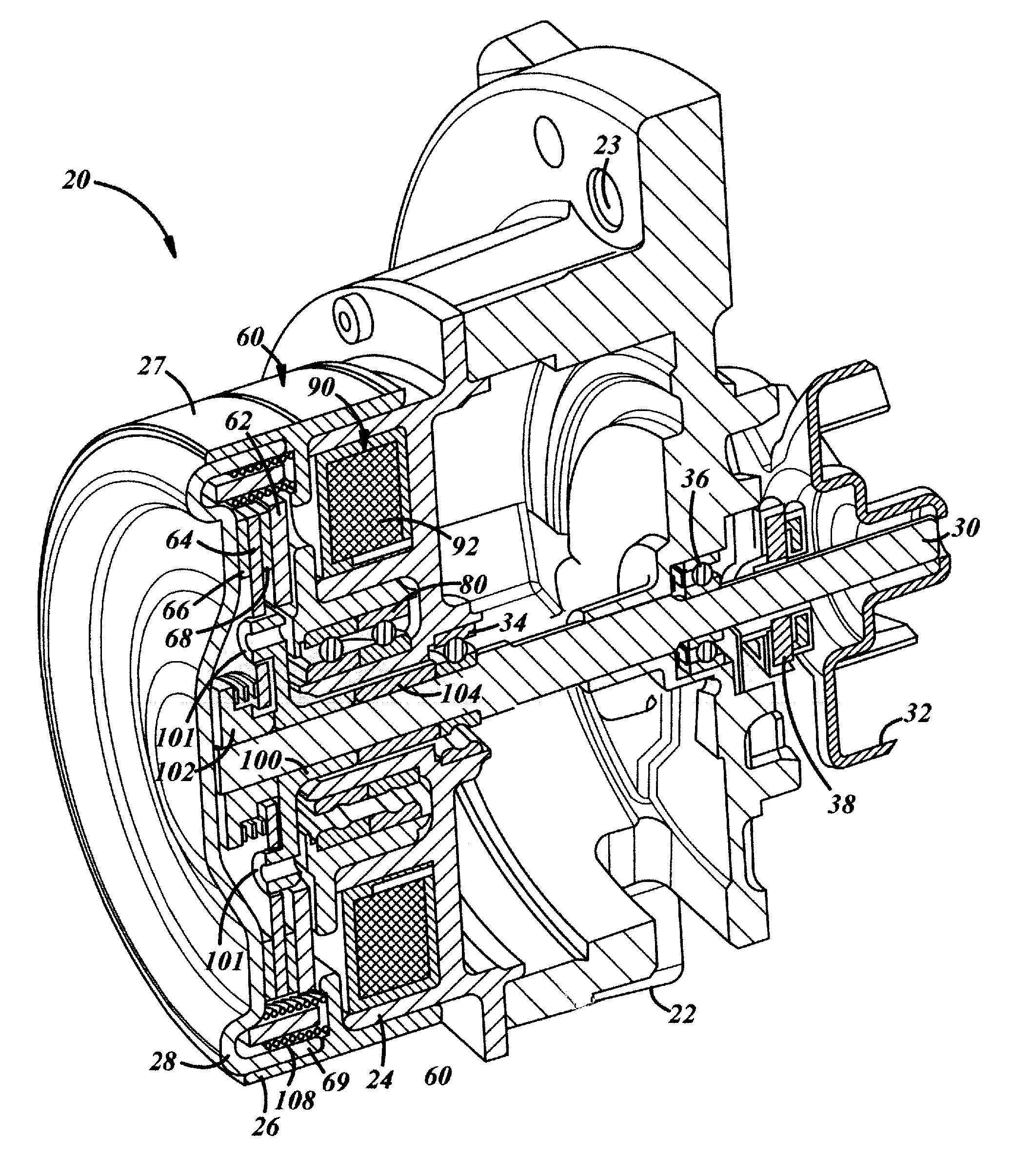 Accessory On-Off Drive With Friction Clutch