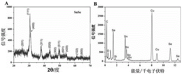 A kind of tin selenide nano material and its preparation method and application