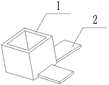 Plate-beam-column shock (vibration) isolation connecting device