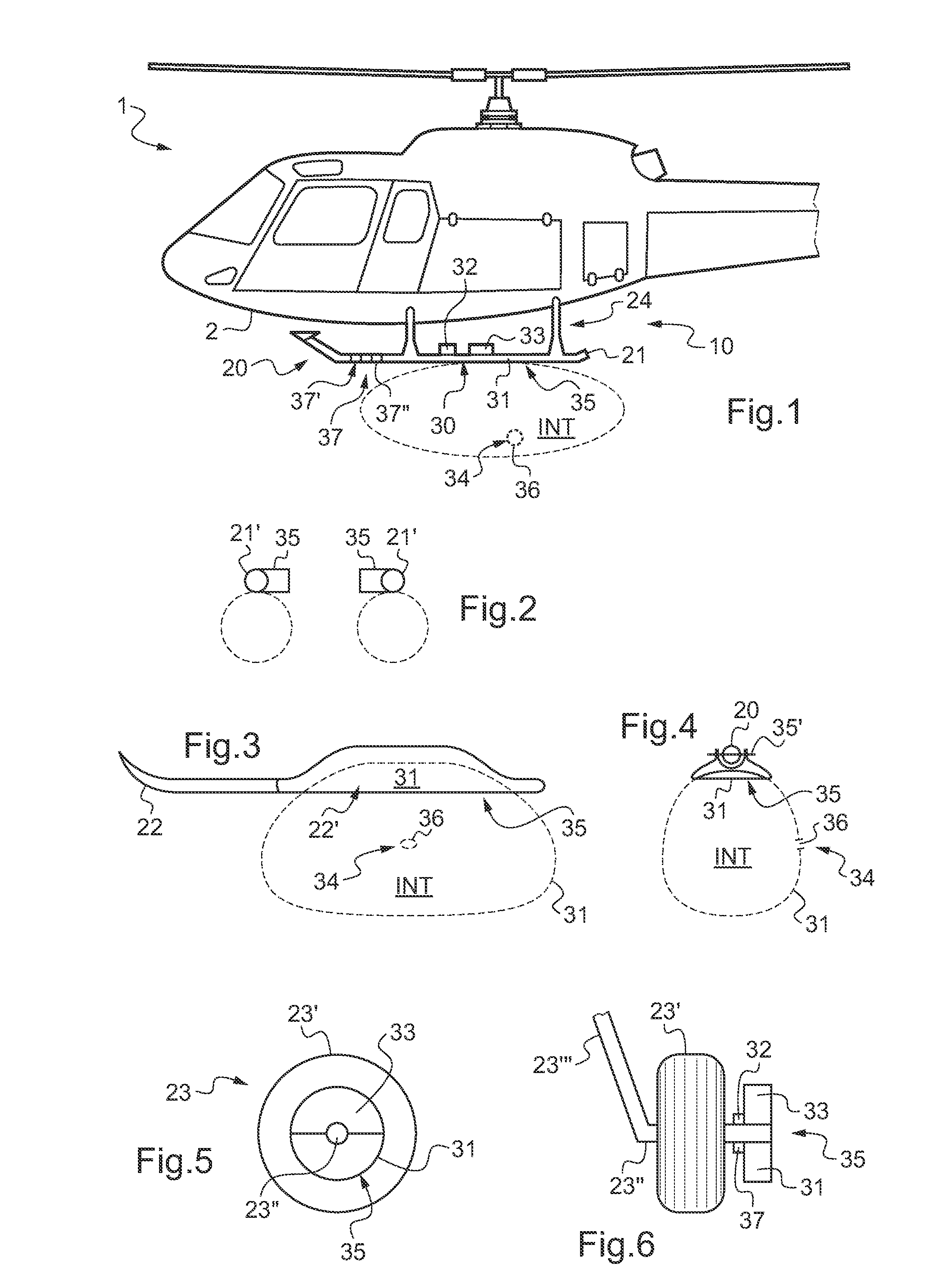 Landing gear provided with energy absorber means, an aircraft provided with said landing gear, and a method of landing