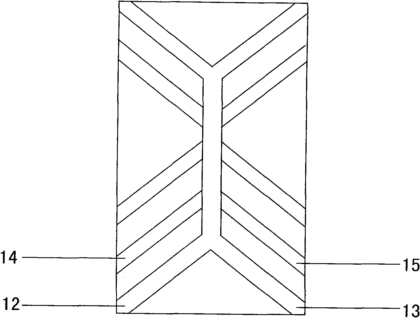 Branched accelerating device