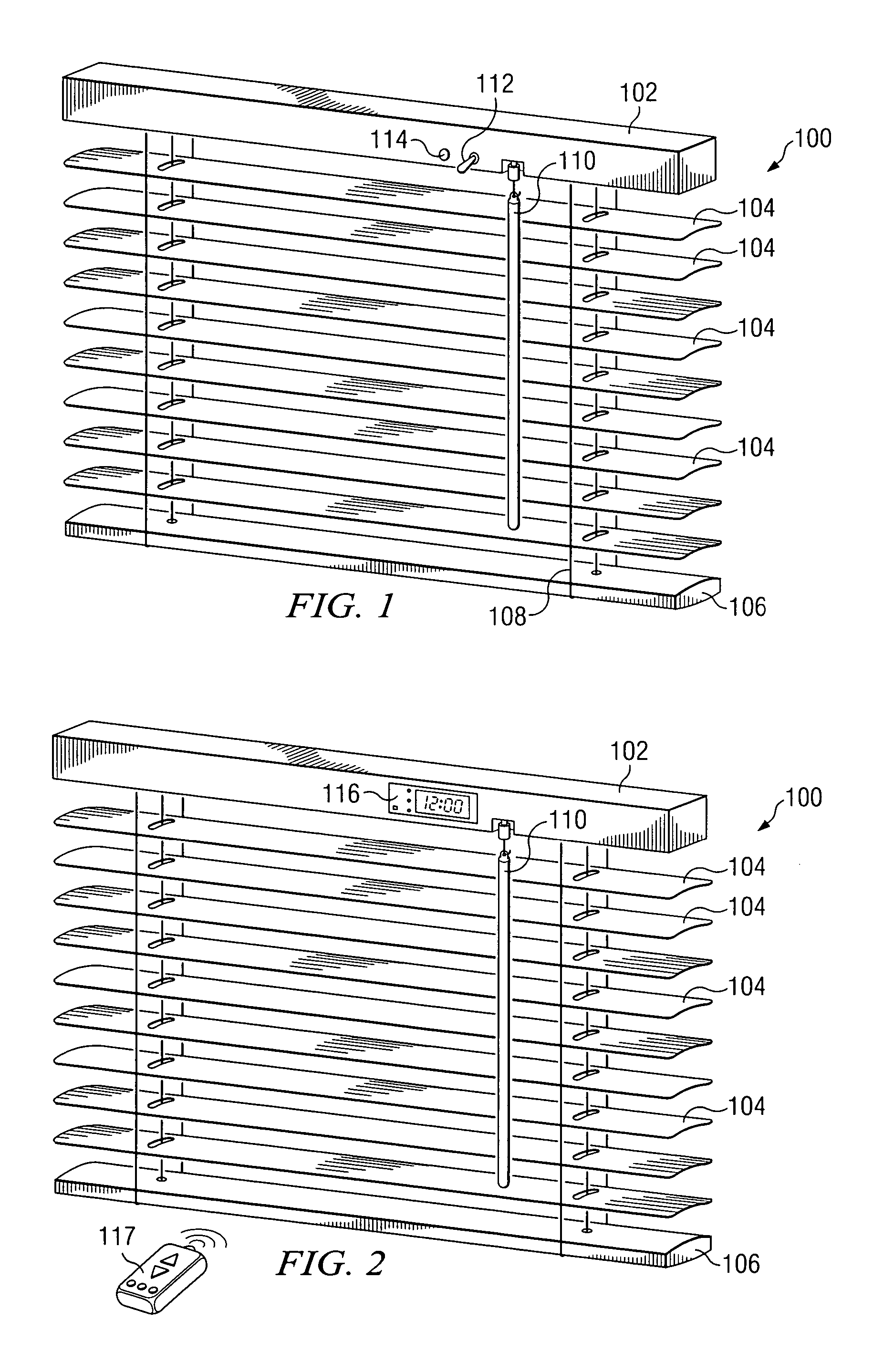 Automated venetian blinds