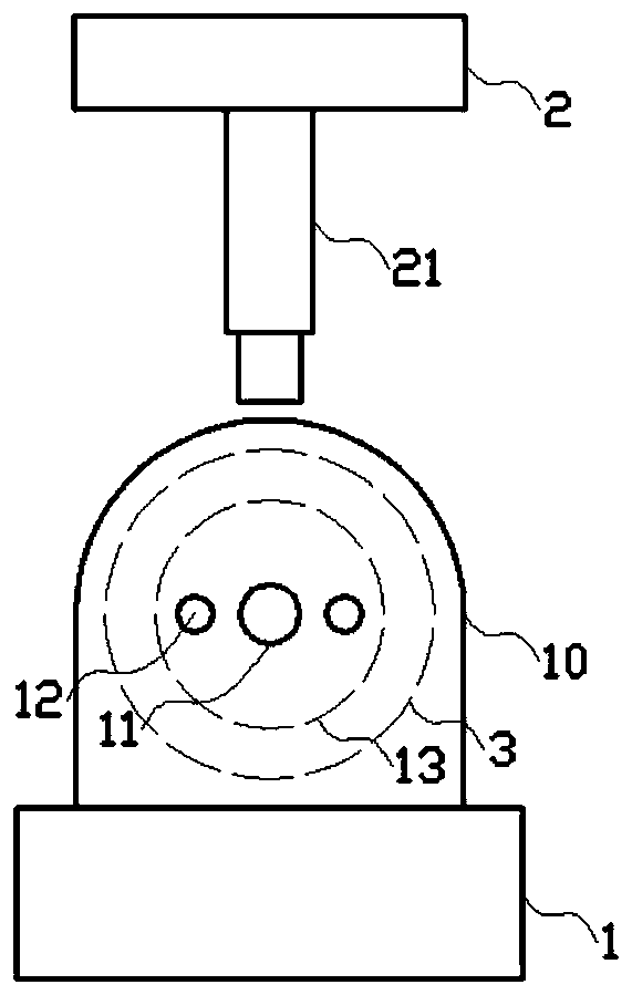 Anti-deformation pipe punching stamping die