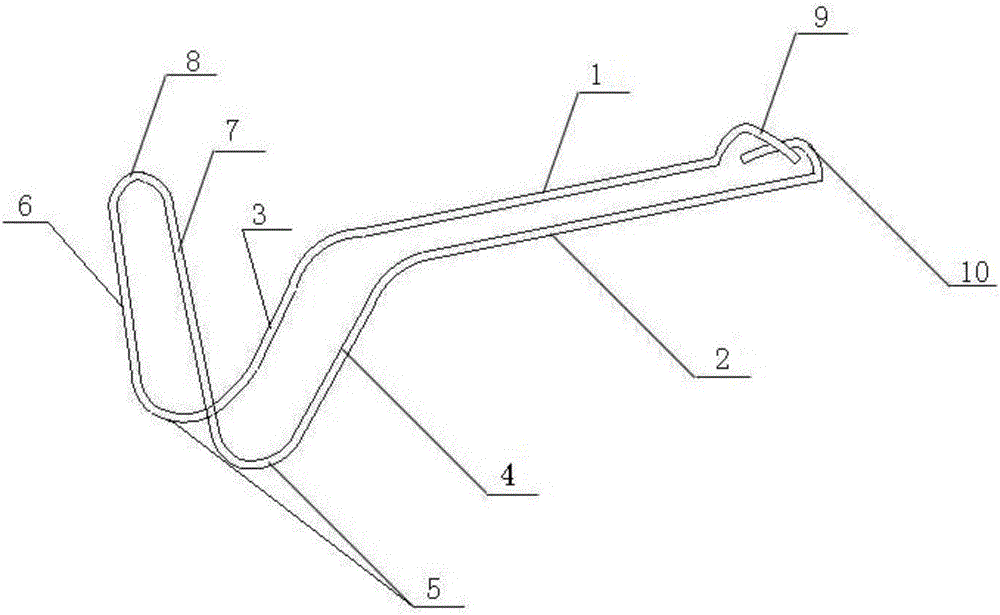 Cross type fixed-connection clamp