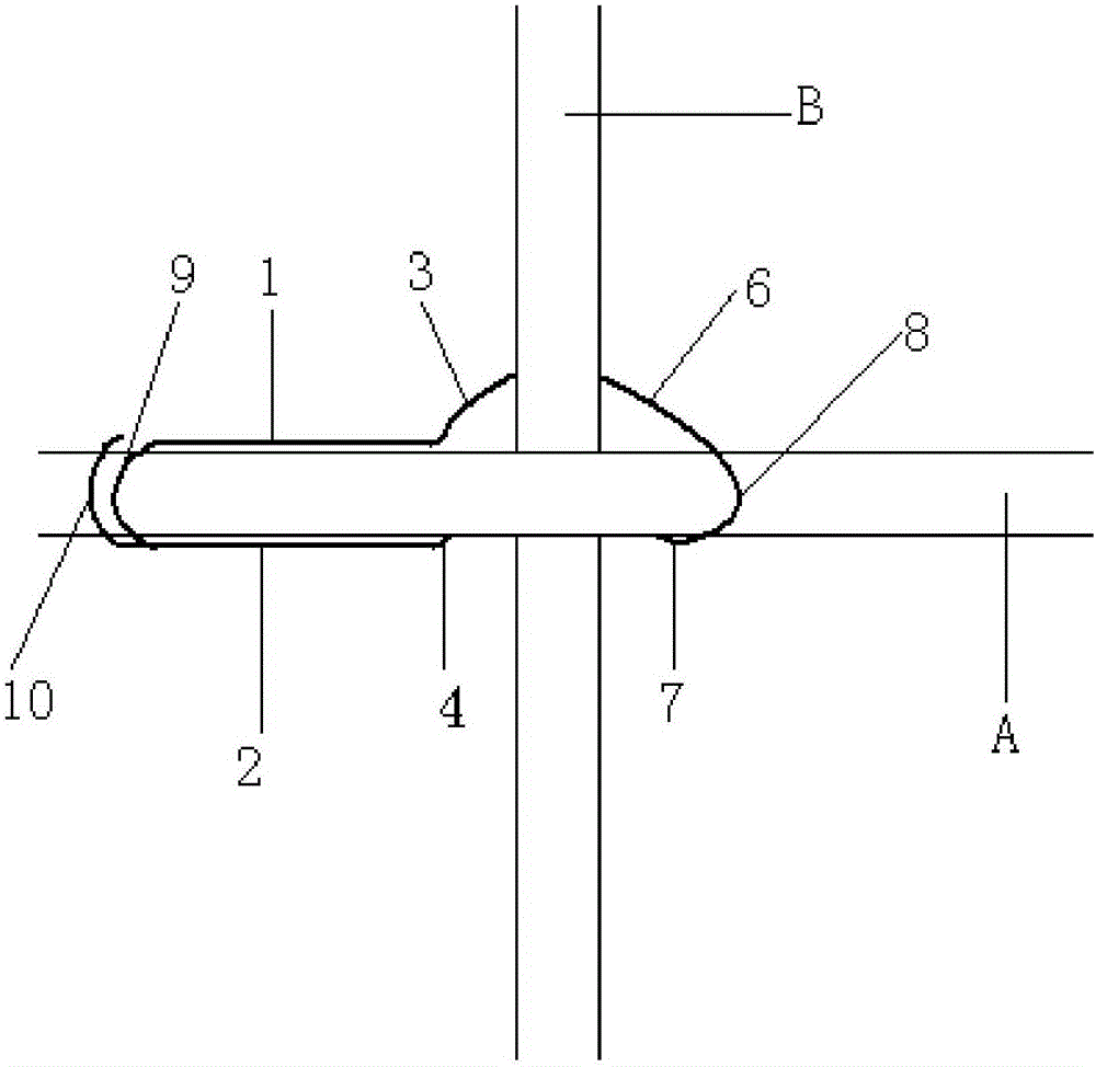 Cross type fixed-connection clamp