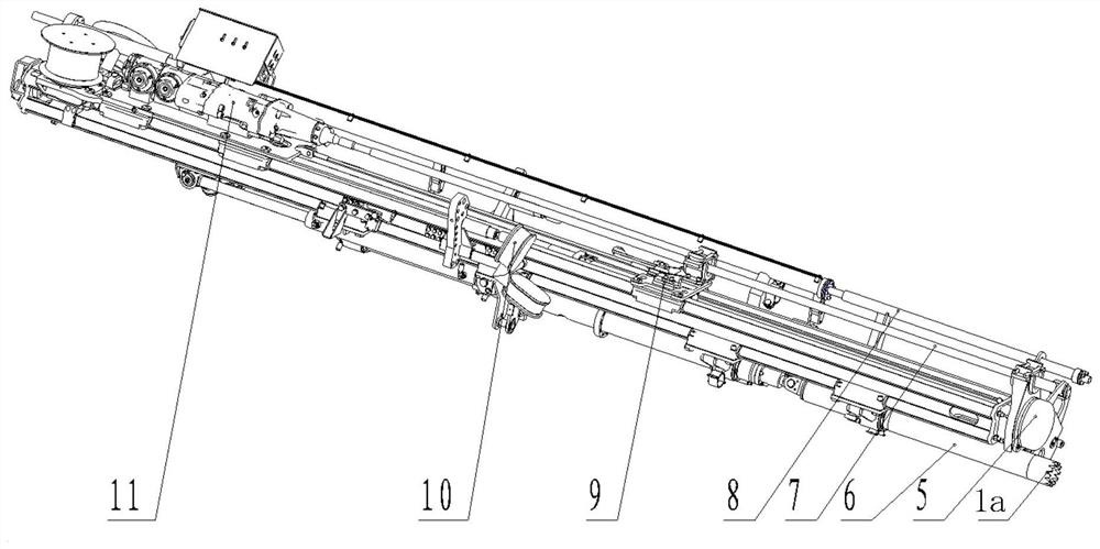Anchor rod trolley and anchor rod mechanism thereof