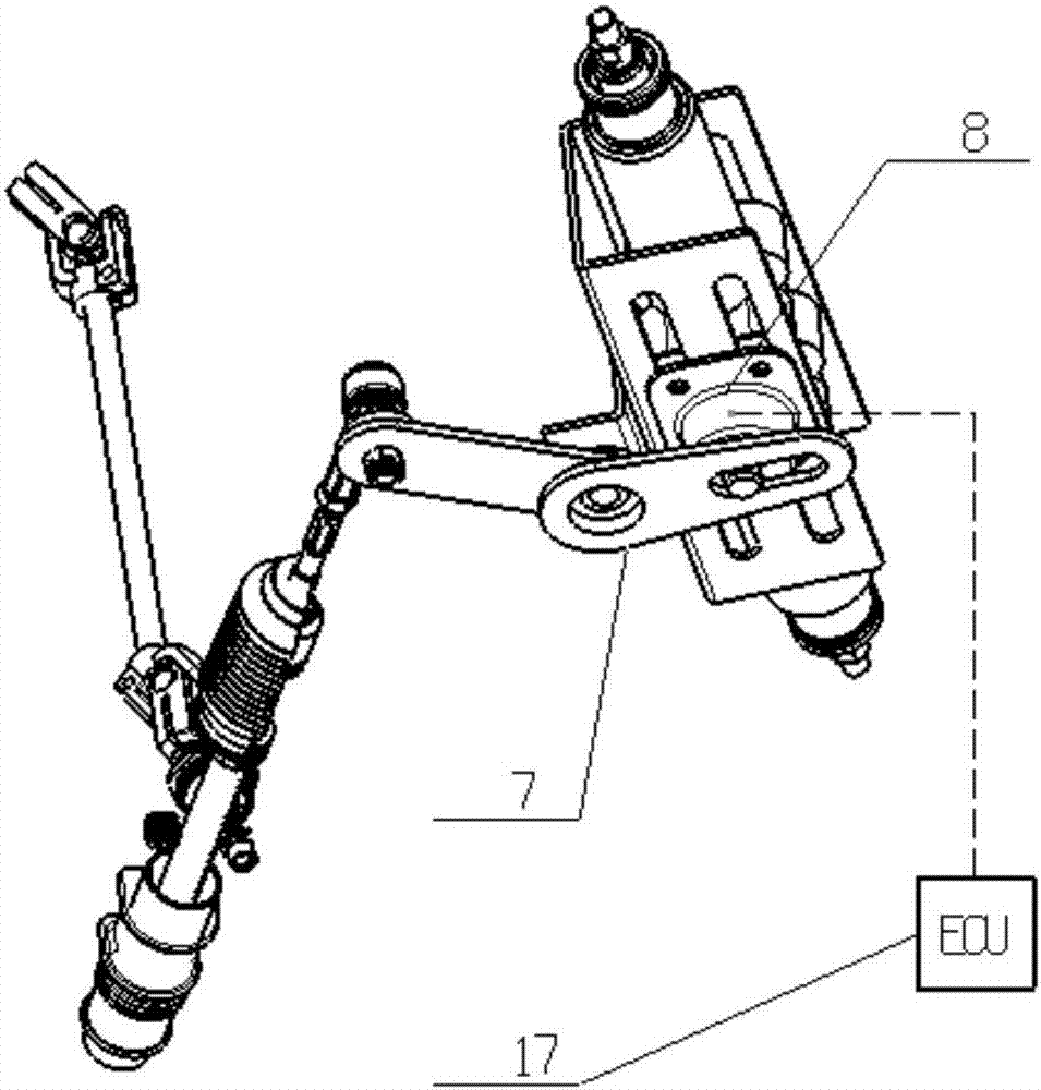 Mechanism enabling wheels to steer in same direction and in inverse direction