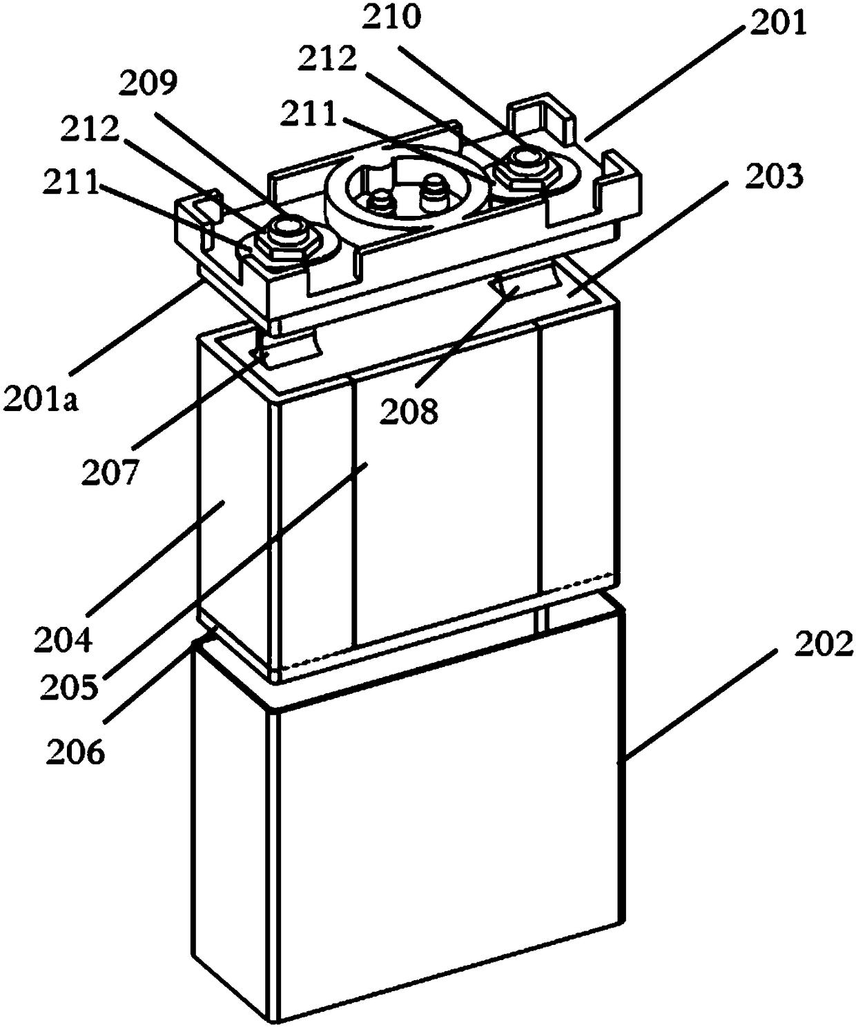 Lithium slurry battery, module and preparation method thereof