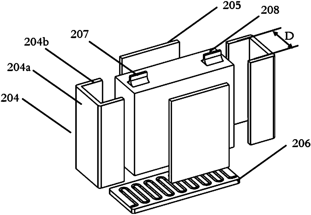 Lithium slurry battery, module and preparation method thereof