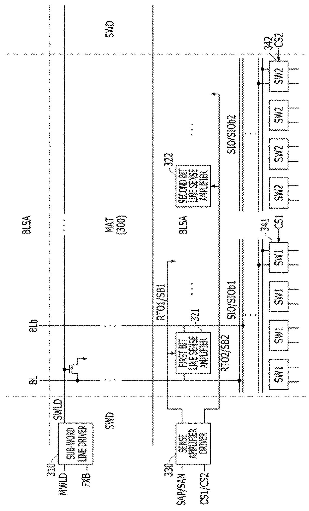 Semiconductor memory device, and signal line layout structure thereof