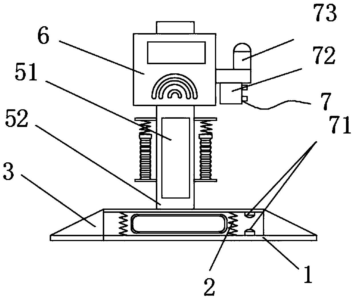 Mobile card swiping machine for parking lot