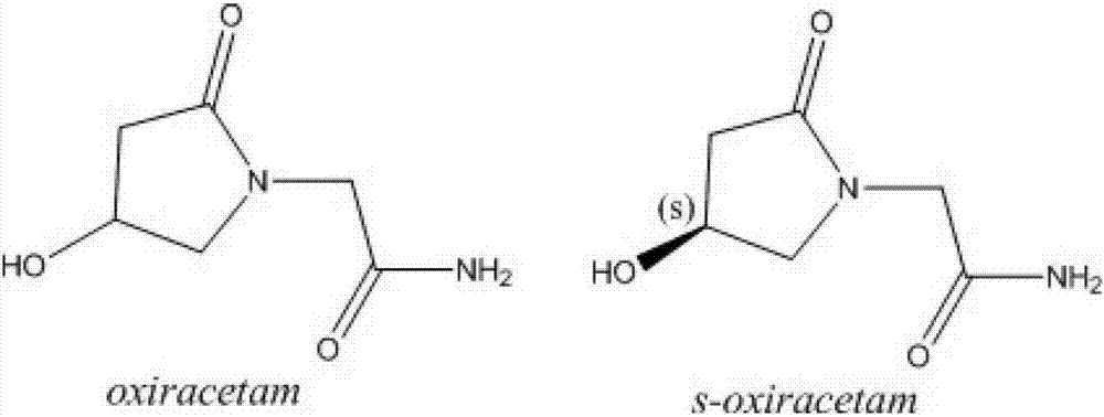 Uniform-content (S)-4-hydroxy-2-oxo-1-pyrrolidineacetamide granule wand preparation method thereof