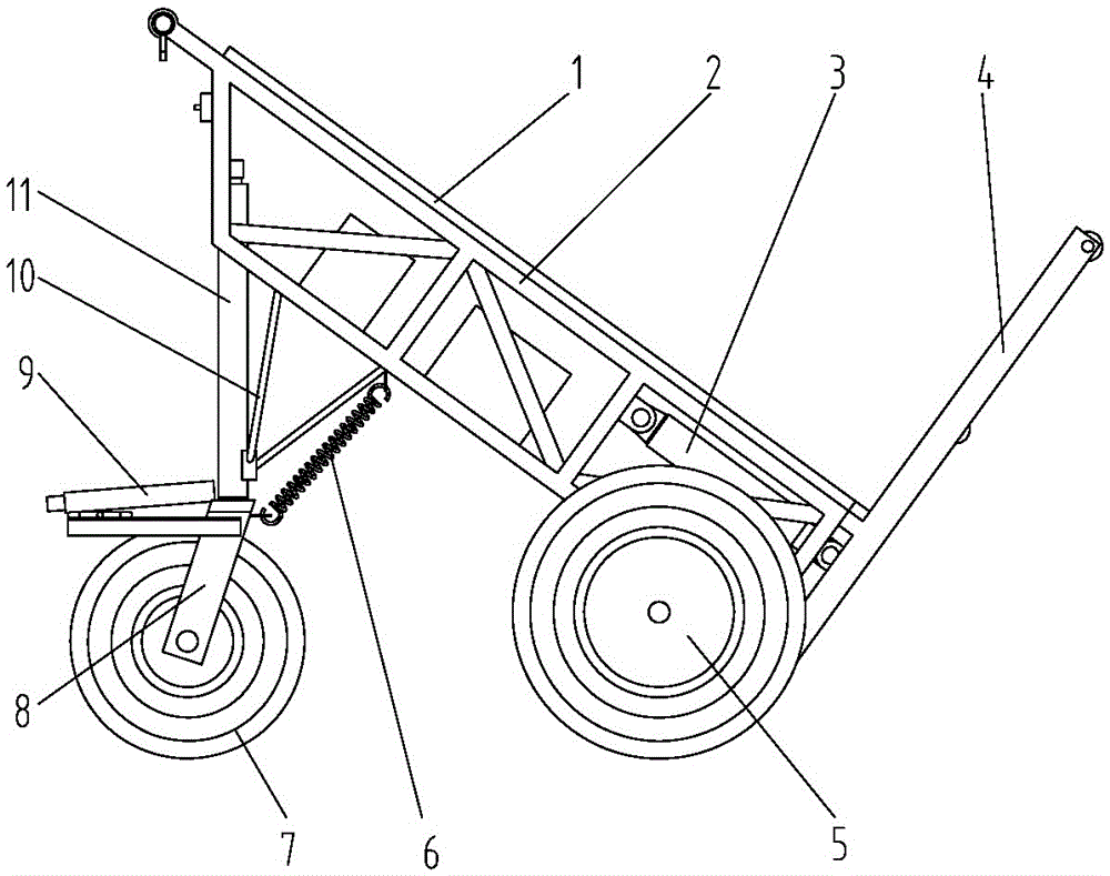 A transport vehicle suitable for a construction site