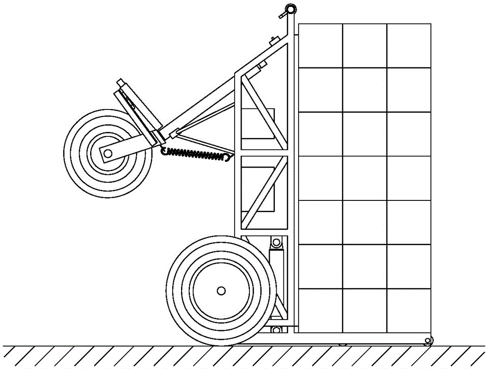 A transport vehicle suitable for a construction site