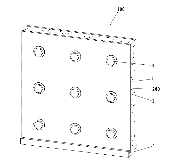 Non-bearing wall body and forming method thereof