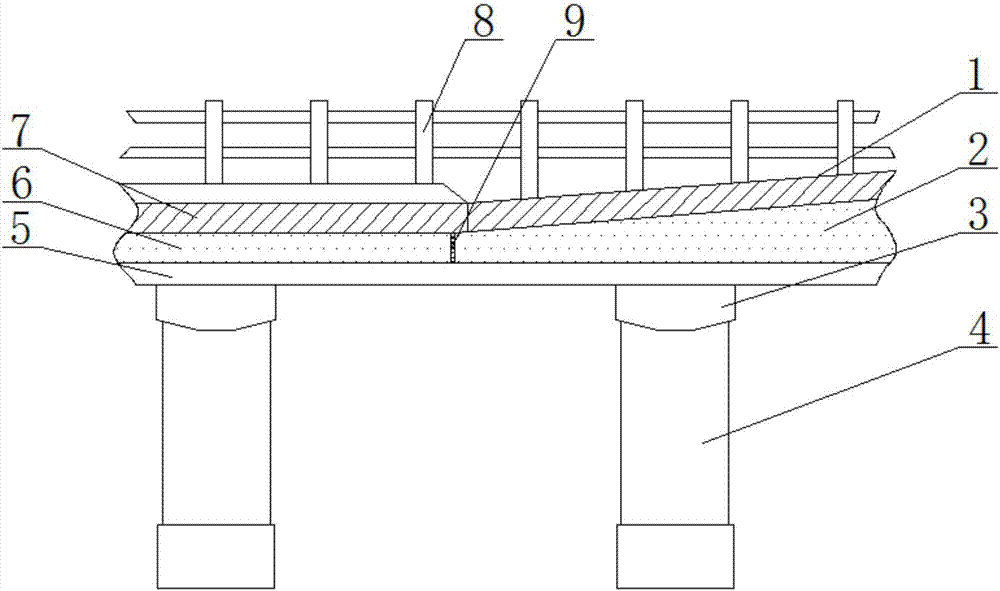Drainage system for highway bridge