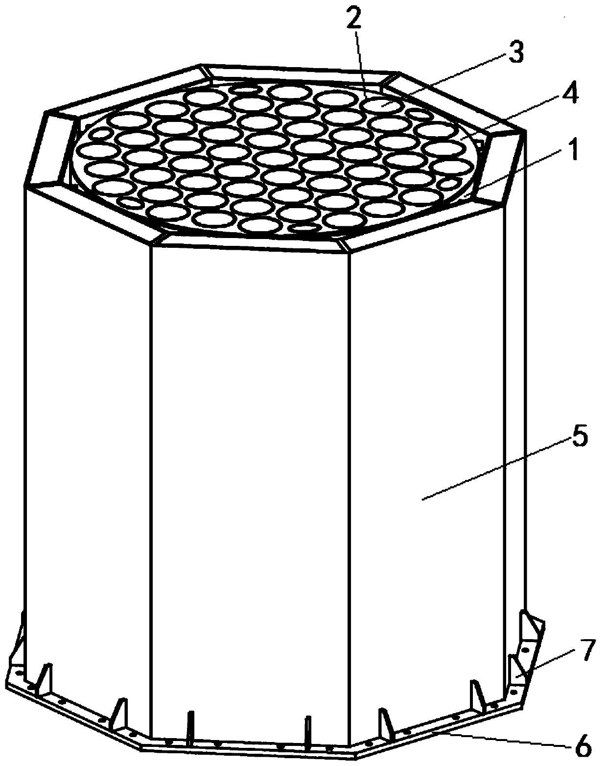 Split-type tube bundle tank