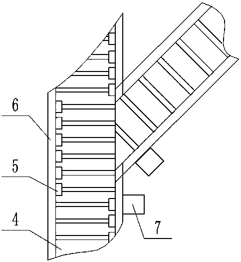 Sliding block sorting device adjustable in speed