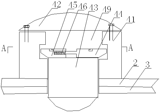 Road traffic safety guardrail and installation method thereof