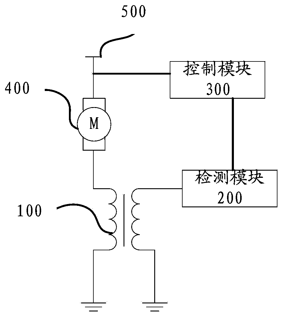 Detection device and detection method of motor stalling