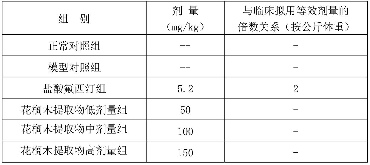 Palm leaf extract and application thereof