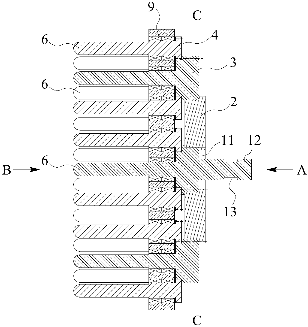 A hollow capsule cutting device