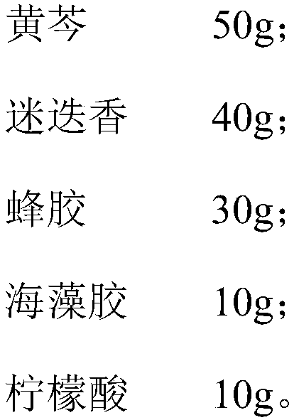 Slow-release compound bacteriostatic agent for disease prevention and freshness preservation for morchella and preparation method thereof