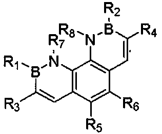 Synthesis method of diboron azatriphenylene and derivative thereof