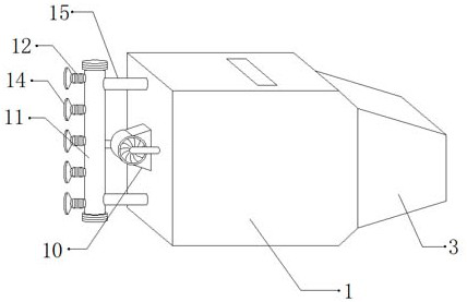 Hot air conveying device for polyester filament non-woven geotextile production equipment