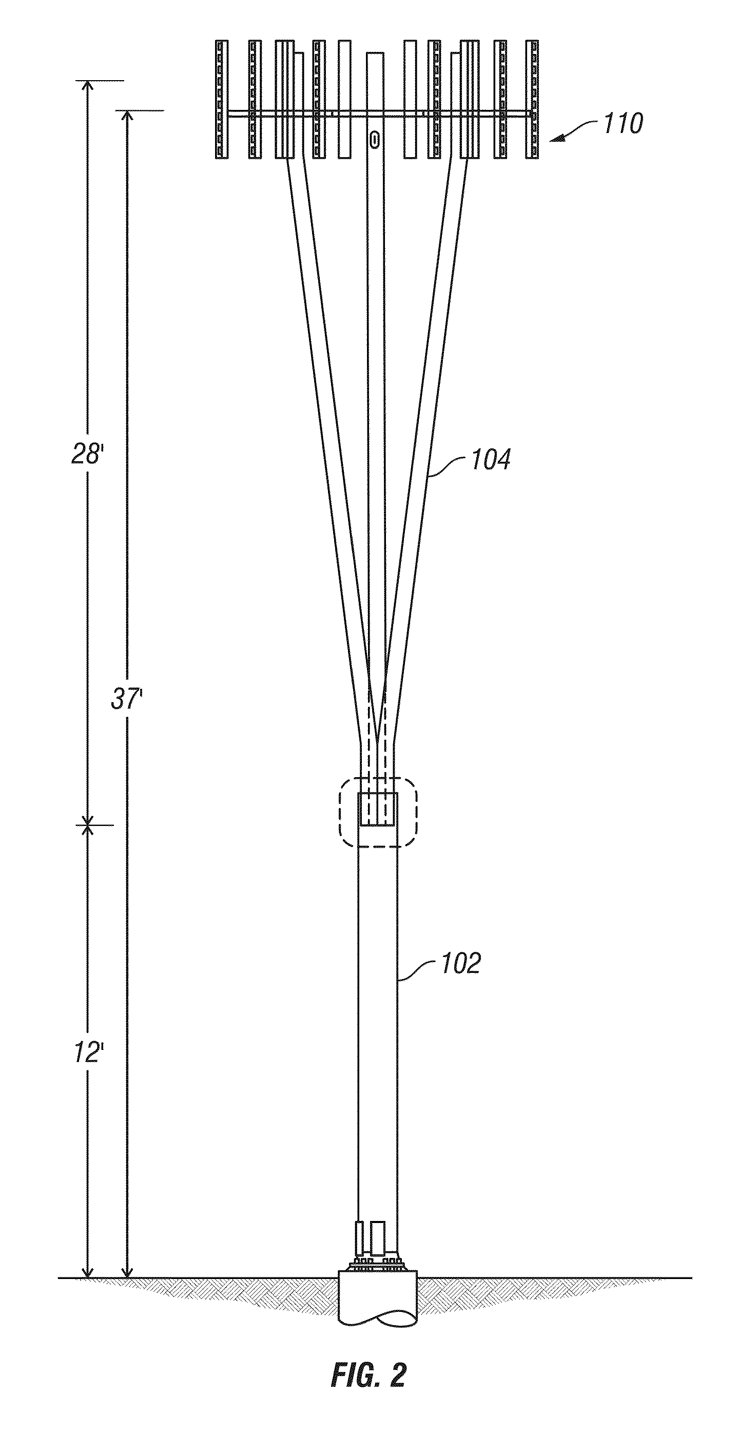 System, method and apparatus for supporting and concealing radio antennas