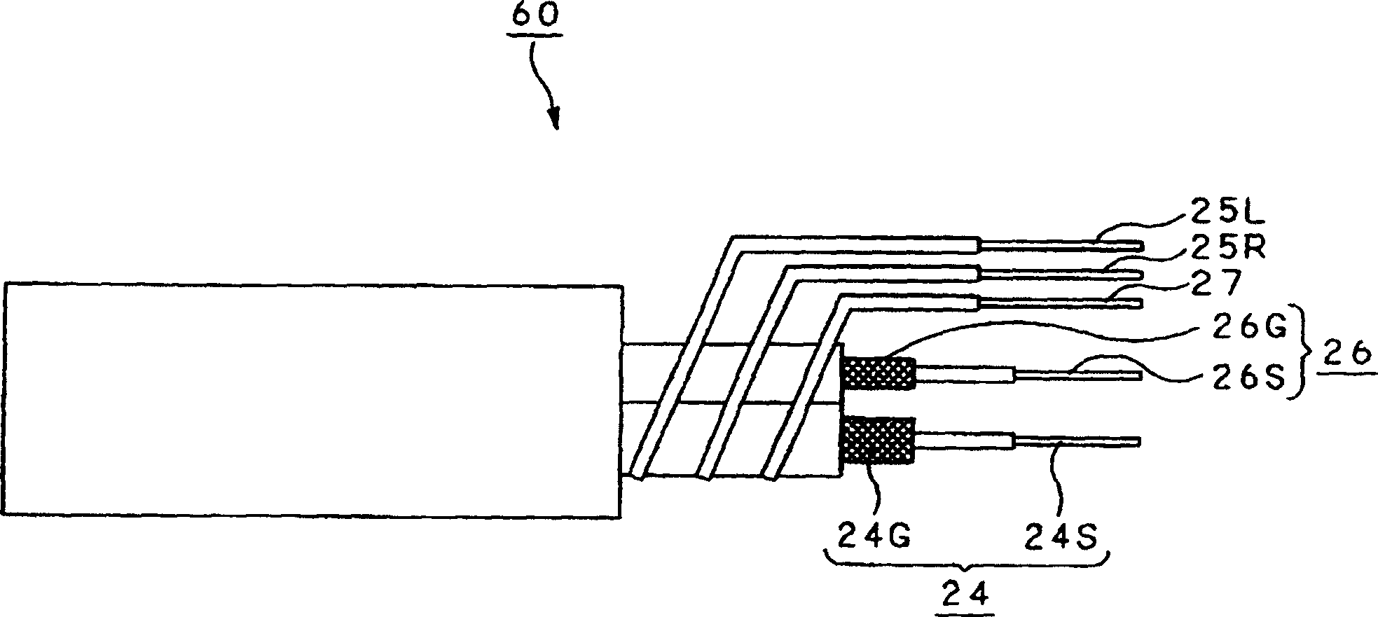 Earphone antenna connecting device and portable wireless device