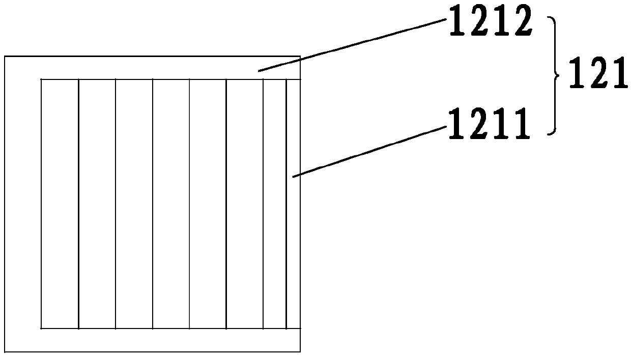 Illusion fabric fabric distributing device, fabric machine, illusion fabric brick forming machine and illusion fabric fabric distributing method