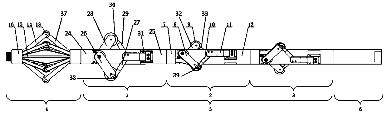 Obstacle-surmounting tractor for oil horizontal well and its application method