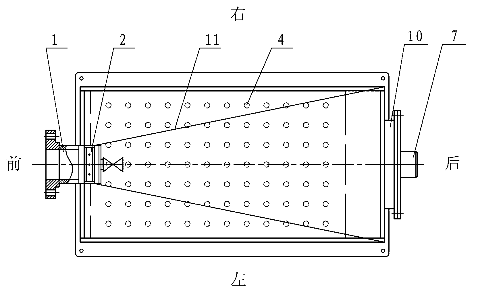 Oil-water separating device for separation and recovery of thin oil film