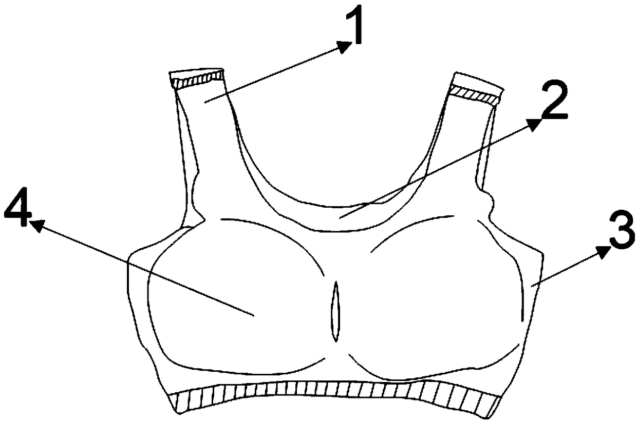 Super-comfortable seamless adhesion bra and manufacturing process thereof