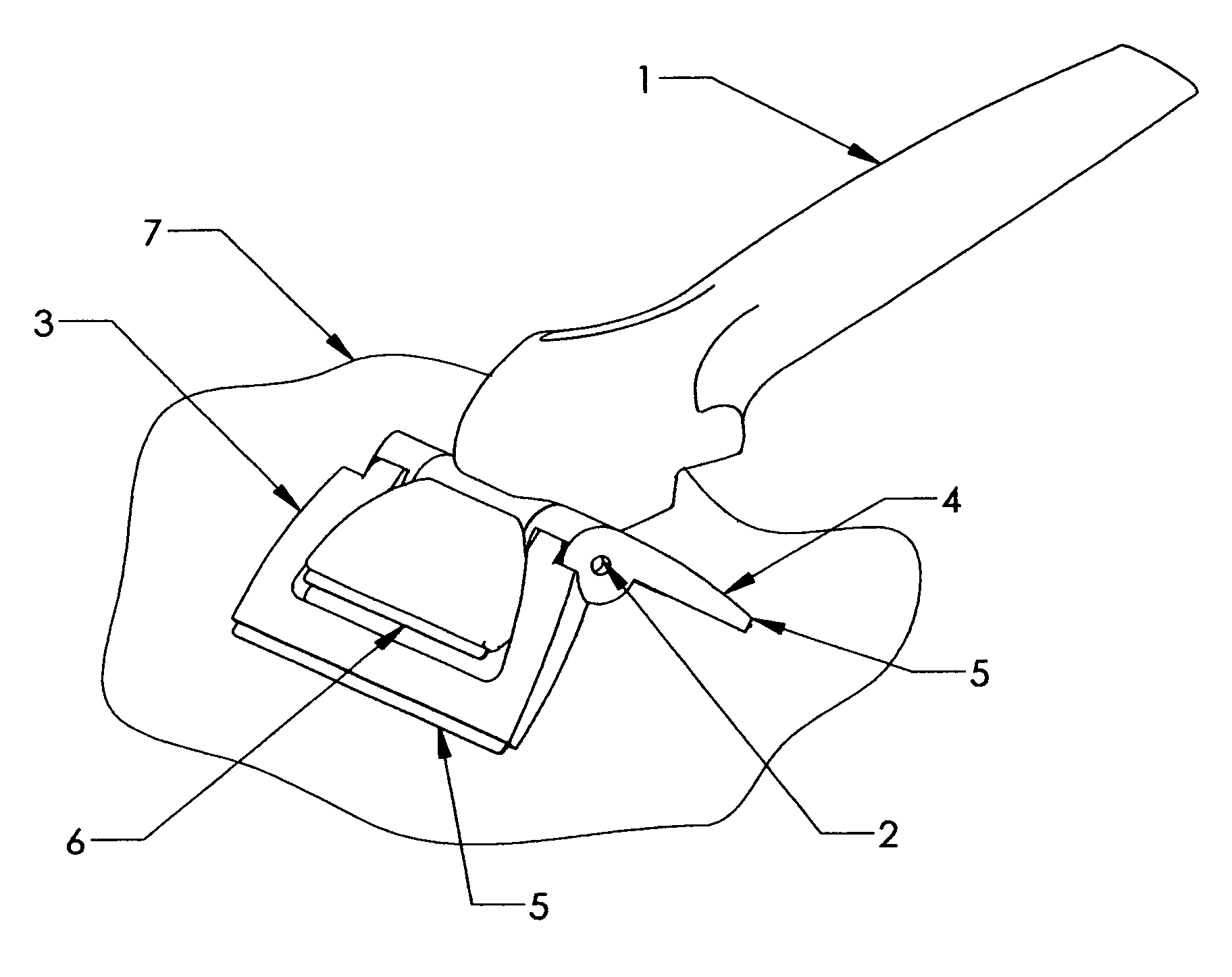 Two blade scraping device
