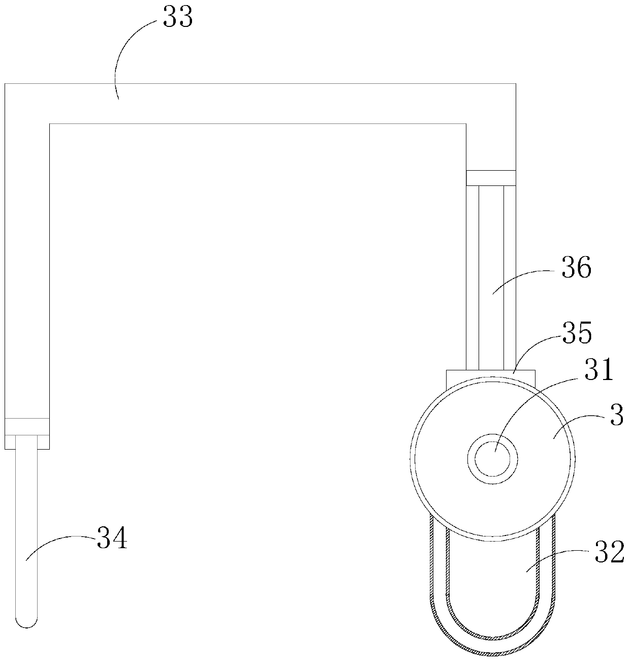 A domestic turntable microwave oven that uses pressure to change the position of the disk