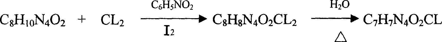 Improved preparation process of 8-chlorotheophylline